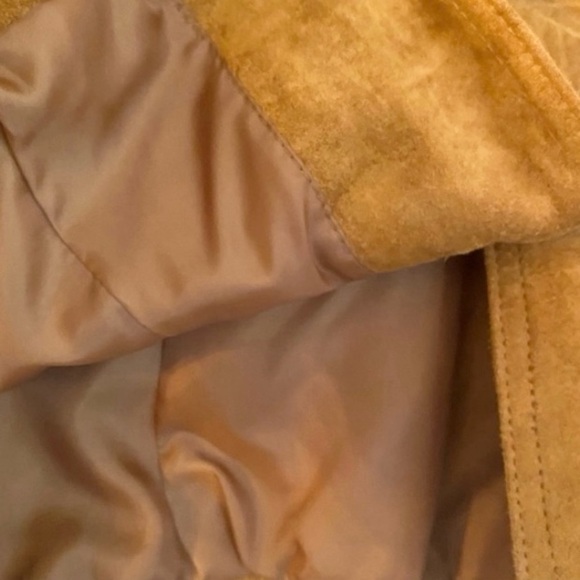 Vintage Covington Cognac Brown Suede Leather Preppy Jacket Blazer Size 10 - Picture 9 of 12